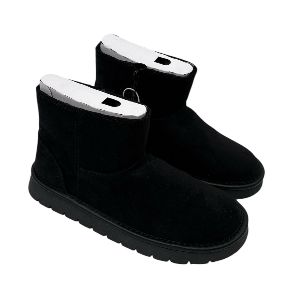 Universal Thread Women's May Suede Booties Memory Foam Insole Size 7 Black